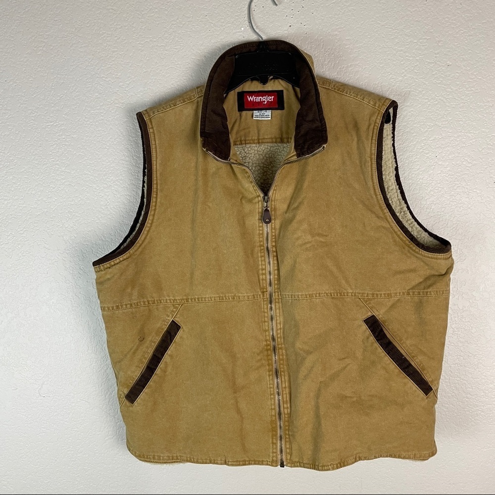 Wrangler Hero Sherpa Lined Vest Size Large